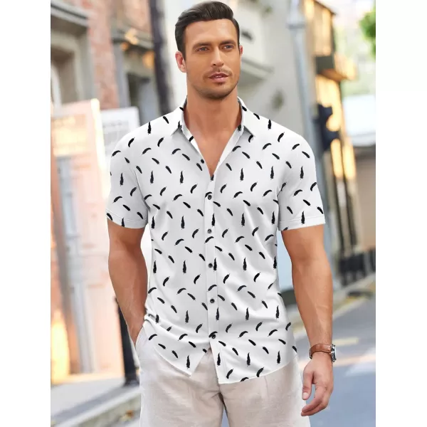 COOFANDY Men's Short Sleeve Wrinkle Free Shirt Button Down Casual Summer Dress Shirts