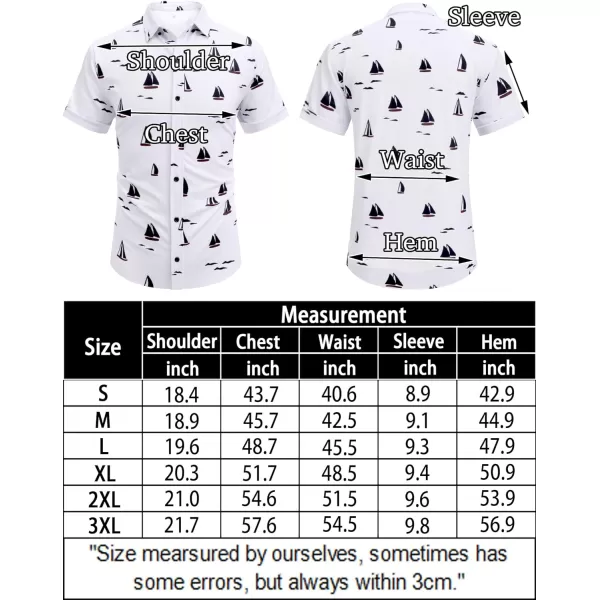 COOFANDY Men's Short Sleeve Wrinkle Free Shirt Button Down Casual Summer Dress Shirts