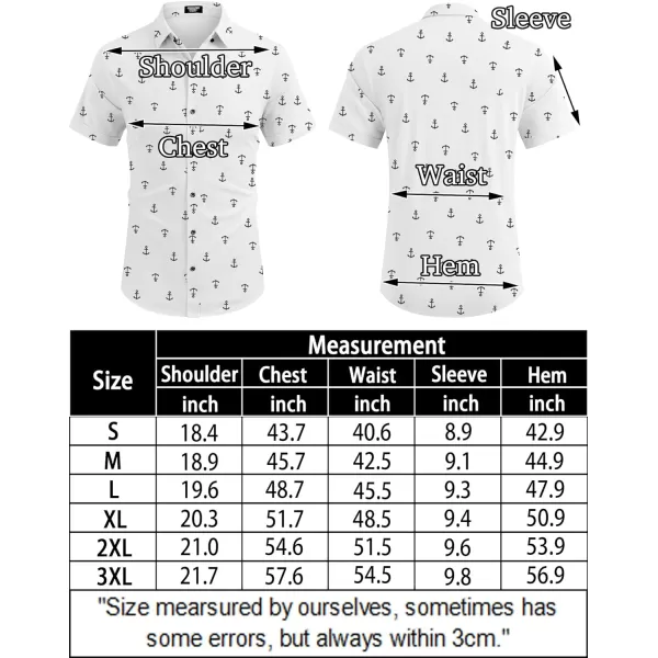 COOFANDY Men's Short Sleeve Wrinkle Free Shirt Button Down Casual Summer Dress Shirts