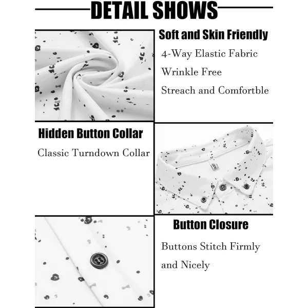 COOFANDY Men's Short Sleeve Wrinkle Free Shirt Button Down Casual Summer Dress Shirts
