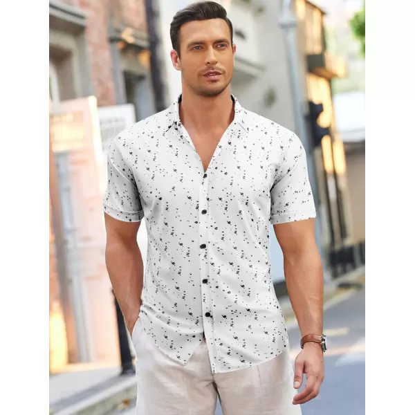 COOFANDY Men's Short Sleeve Wrinkle Free Shirt Button Down Casual Summer Dress Shirts