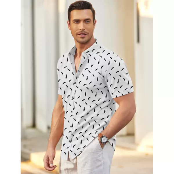 COOFANDY Men's Short Sleeve Wrinkle Free Shirt Button Down Casual Summer Dress Shirts