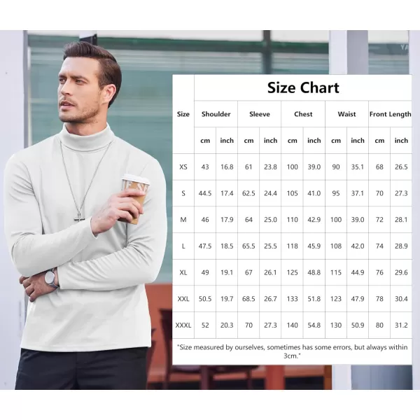 COOFANDY Men's Slim Fit Basic Turtleneck T Shirts Casual Knitted Pullover Sweaters