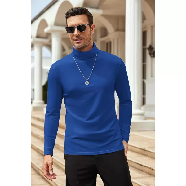COOFANDY Men's Slim Fit Basic Turtleneck T Shirts Casual Knitted Pullover Sweaters
