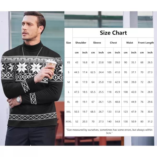 COOFANDY Men's Slim Fit Basic Turtleneck T Shirts Casual Knitted Pullover Sweaters