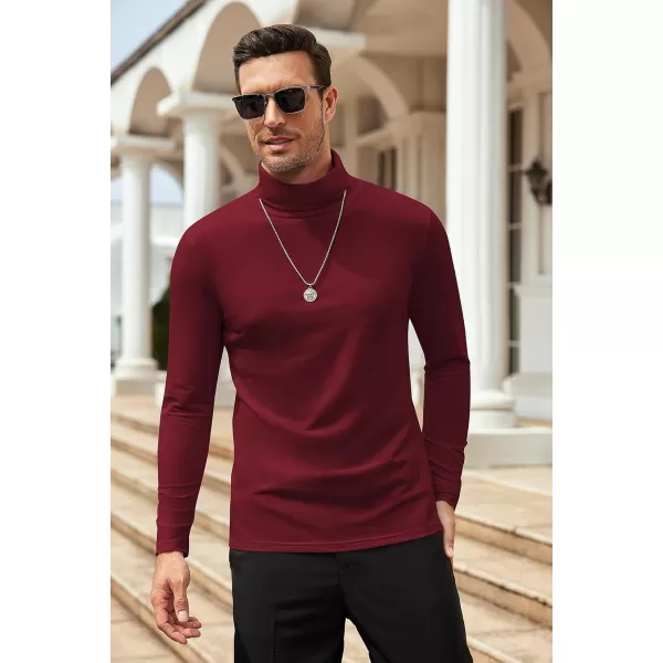 COOFANDY Men's Slim Fit Basic Turtleneck T Shirts Casual Knitted Pullover Sweaters