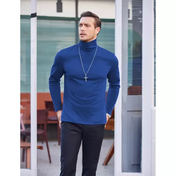 COOFANDY Men's Slim Fit Basic Turtleneck T Shirts Casual Knitted Pullover Sweaters