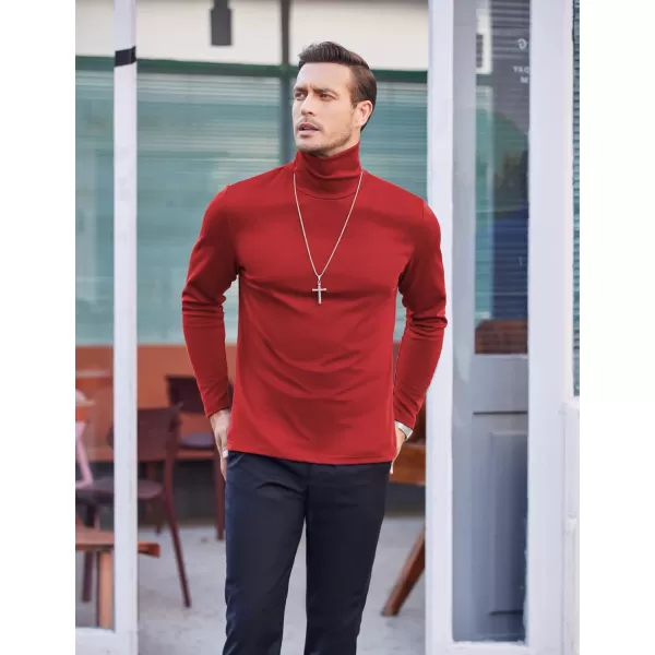 COOFANDY Men's Slim Fit Basic Turtleneck T Shirts Casual Knitted Pullover Sweaters