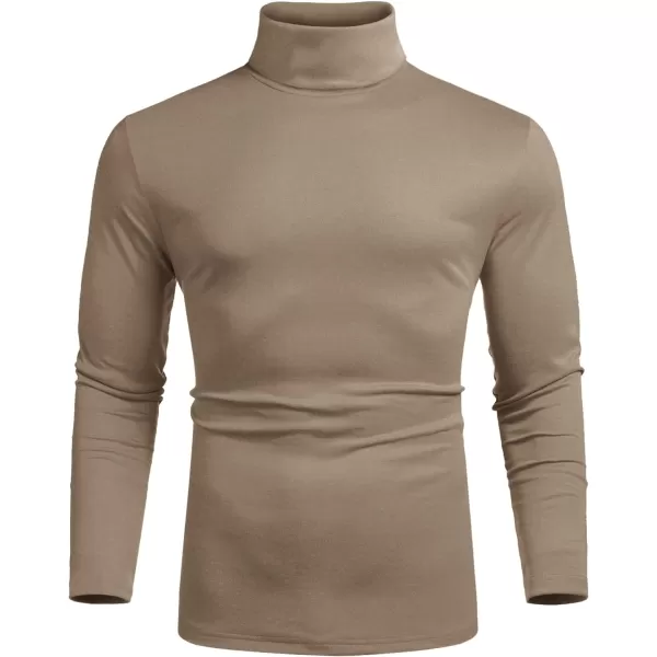 COOFANDY Men's Slim Fit Basic Turtleneck T Shirts Casual Knitted Pullover Sweaters