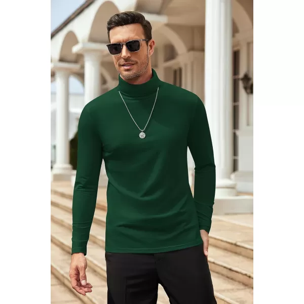 COOFANDY Men's Slim Fit Basic Turtleneck T Shirts Casual Knitted Pullover Sweaters