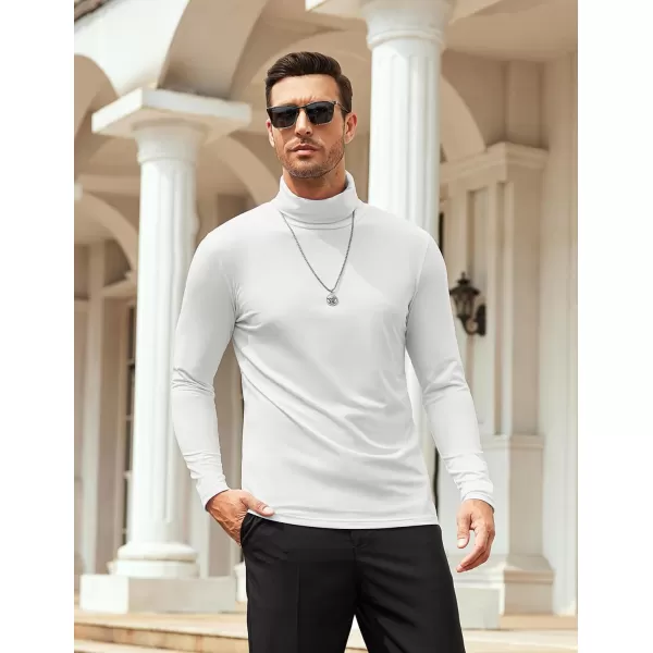 COOFANDY Men's Slim Fit Basic Turtleneck T Shirts Casual Knitted Pullover Sweaters