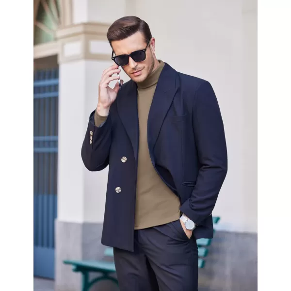 COOFANDY Men's Slim Fit Basic Turtleneck T Shirts Casual Knitted Pullover Sweaters