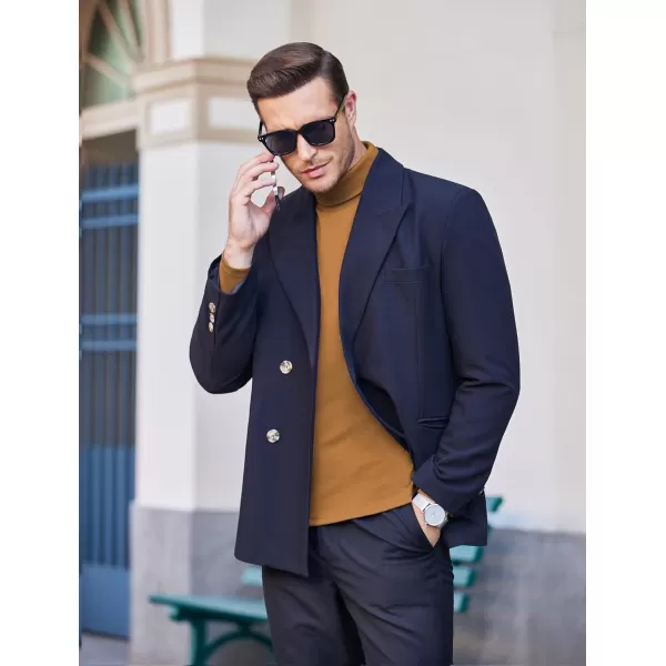 COOFANDY Men's Slim Fit Basic Turtleneck T Shirts Casual Knitted Pullover Sweaters