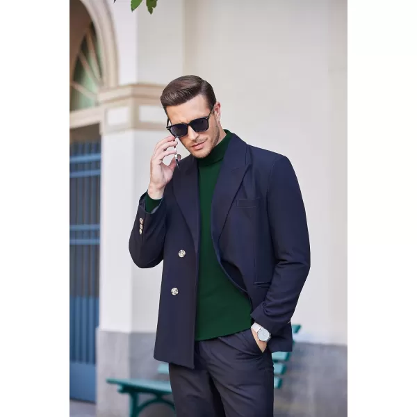 COOFANDY Men's Slim Fit Basic Turtleneck T Shirts Casual Knitted Pullover Sweaters