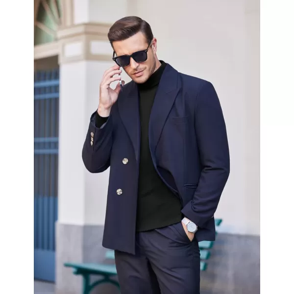 COOFANDY Men's Slim Fit Basic Turtleneck T Shirts Casual Knitted Pullover Sweaters