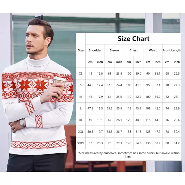 COOFANDY Men's Slim Fit Basic Turtleneck T Shirts Casual Knitted Pullover Sweaters