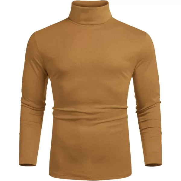 COOFANDY Men's Slim Fit Basic Turtleneck T Shirts Casual Knitted Pullover Sweaters