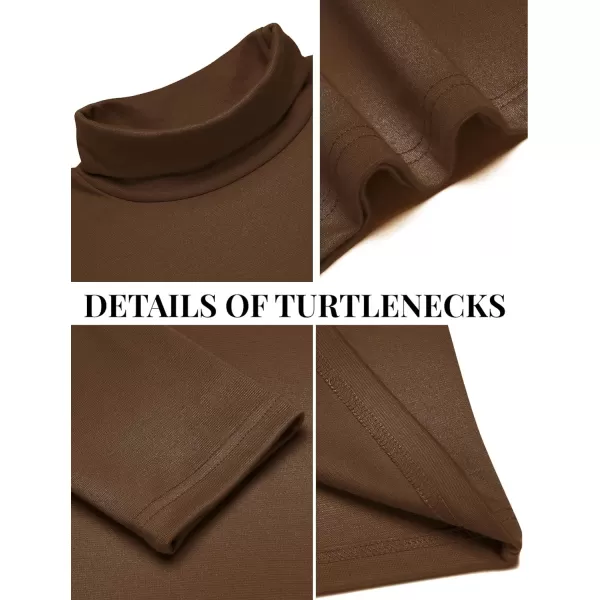 COOFANDY Men's Slim Fit Basic Turtleneck T Shirts Casual Knitted Pullover Sweaters