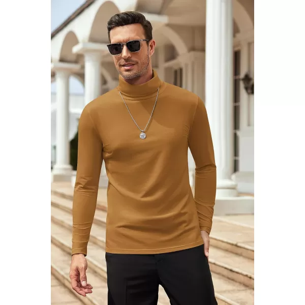 COOFANDY Men's Slim Fit Basic Turtleneck T Shirts Casual Knitted Pullover Sweaters