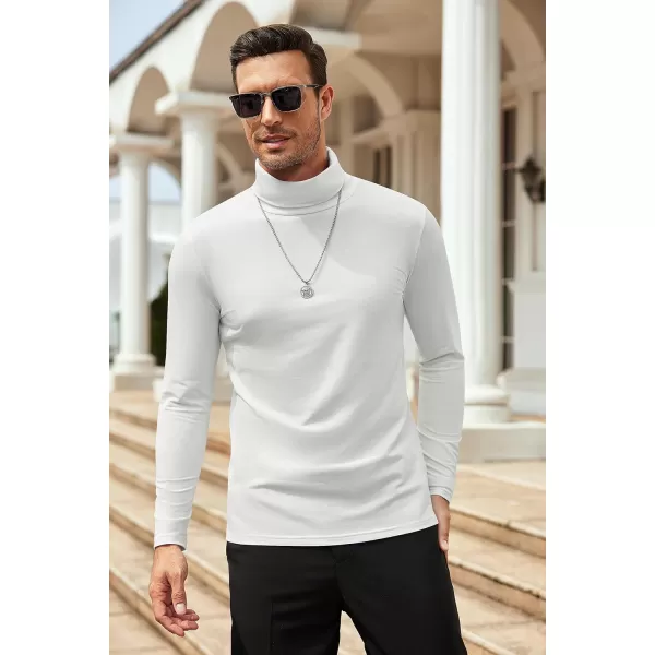 COOFANDY Men's Slim Fit Basic Turtleneck T Shirts Casual Knitted Pullover Sweaters