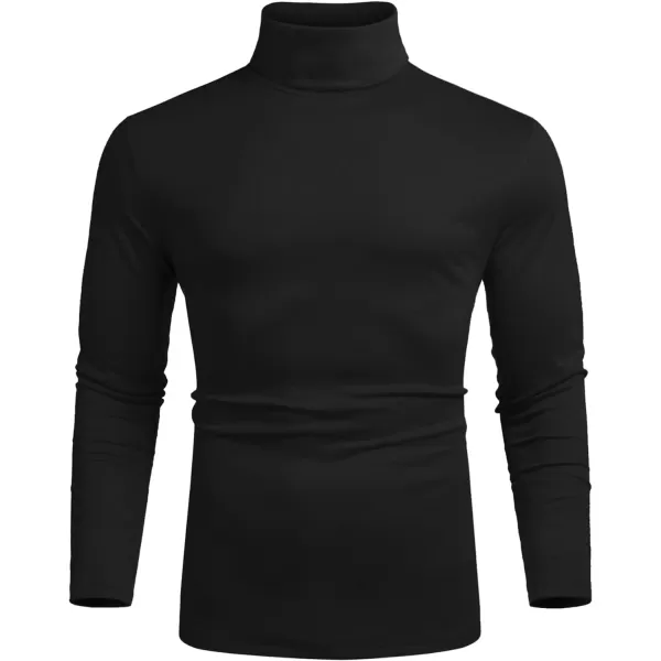 COOFANDY Men's Slim Fit Basic Turtleneck T Shirts Casual Knitted Pullover Sweaters