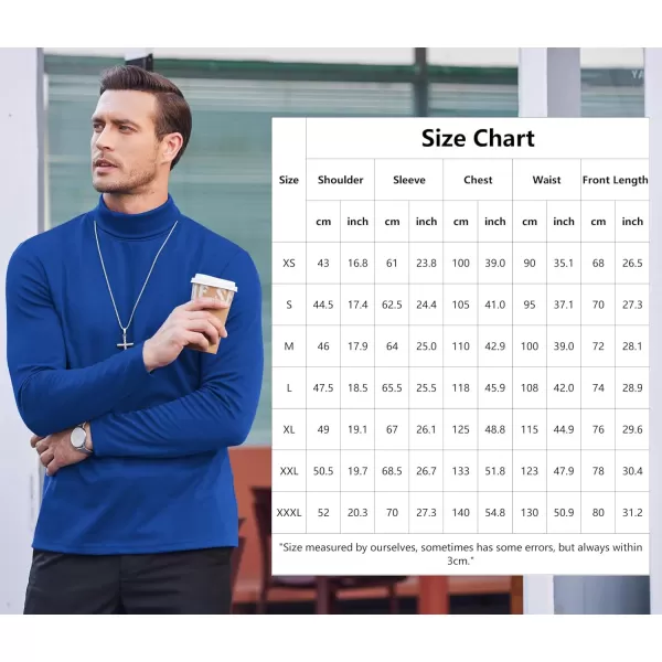 COOFANDY Men's Slim Fit Basic Turtleneck T Shirts Casual Knitted Pullover Sweaters
