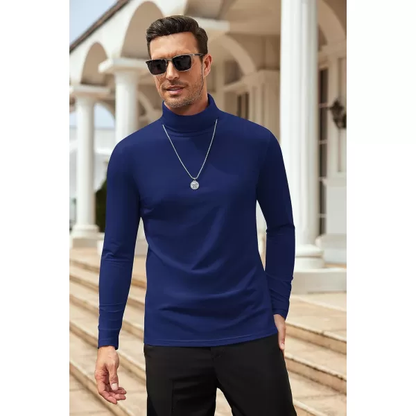 COOFANDY Men's Slim Fit Basic Turtleneck T Shirts Casual Knitted Pullover Sweaters