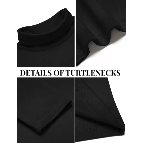 COOFANDY Men's Slim Fit Basic Turtleneck T Shirts Casual Knitted Pullover Sweaters