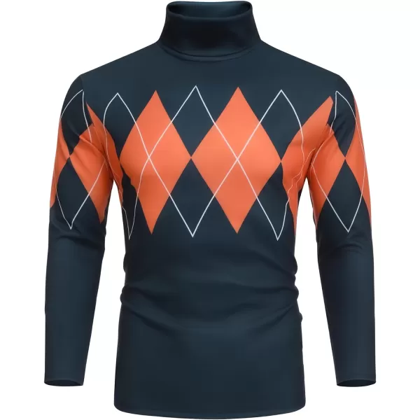 COOFANDY Men's Slim Fit Basic Turtleneck T Shirts Casual Knitted Pullover Sweaters