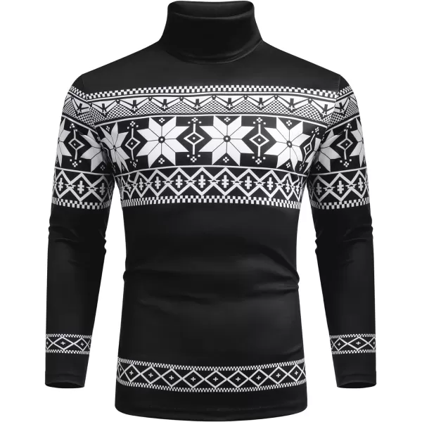COOFANDY Men's Slim Fit Basic Turtleneck T Shirts Casual Knitted Pullover Sweaters