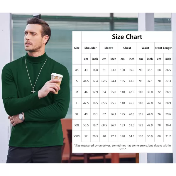 COOFANDY Men's Slim Fit Basic Turtleneck T Shirts Casual Knitted Pullover Sweaters