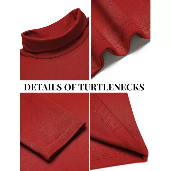 COOFANDY Men's Slim Fit Basic Turtleneck T Shirts Casual Knitted Pullover Sweaters