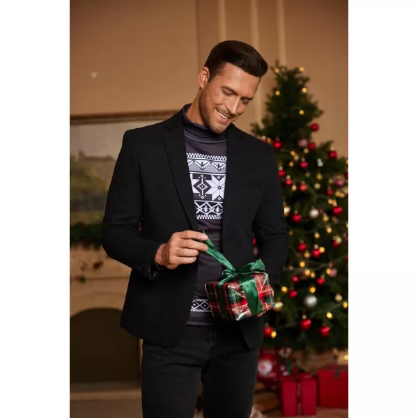 COOFANDY Men's Slim Fit Basic Turtleneck T Shirts Casual Knitted Pullover Sweaters