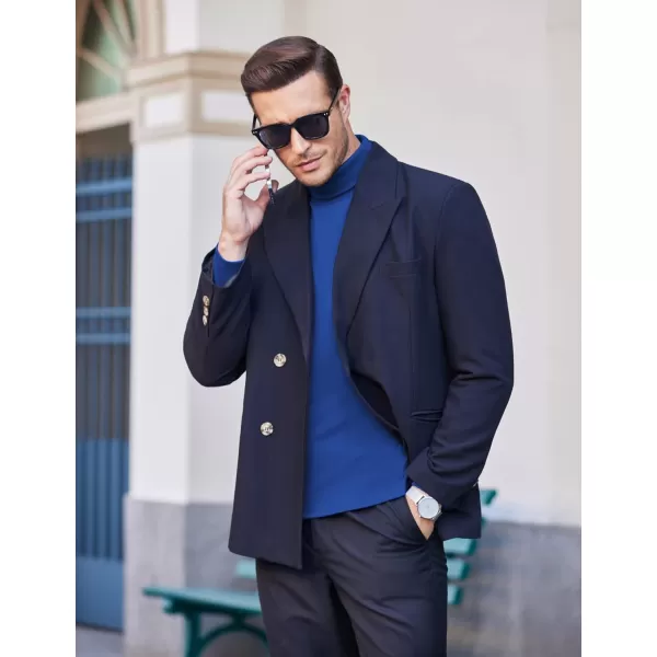 COOFANDY Men's Slim Fit Basic Turtleneck T Shirts Casual Knitted Pullover Sweaters