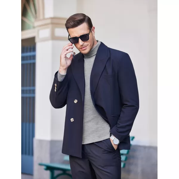COOFANDY Men's Slim Fit Basic Turtleneck T Shirts Casual Knitted Pullover Sweaters