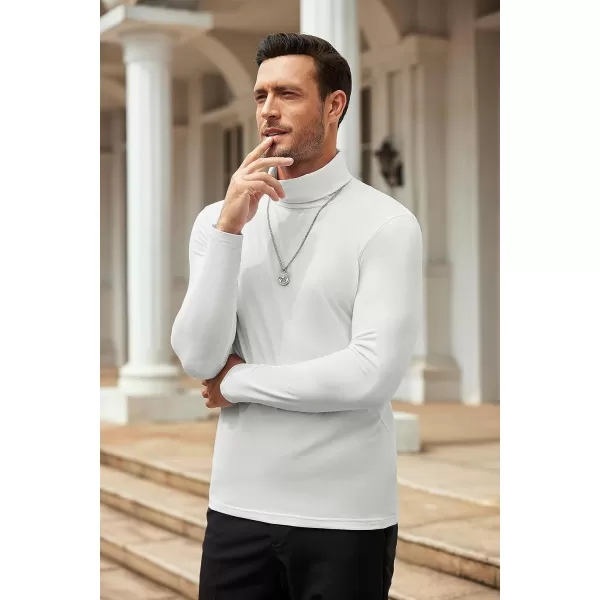 COOFANDY Men's Slim Fit Basic Turtleneck T Shirts Casual Knitted Pullover Sweaters