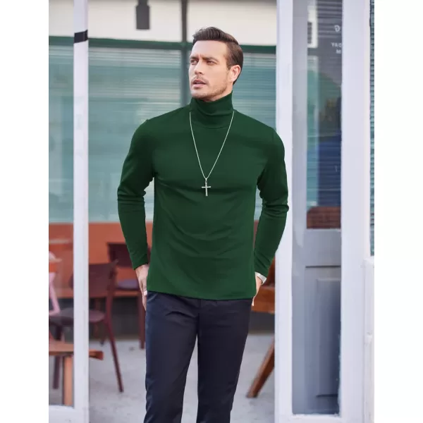 COOFANDY Men's Slim Fit Basic Turtleneck T Shirts Casual Knitted Pullover Sweaters