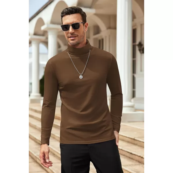COOFANDY Men's Slim Fit Basic Turtleneck T Shirts Casual Knitted Pullover Sweaters