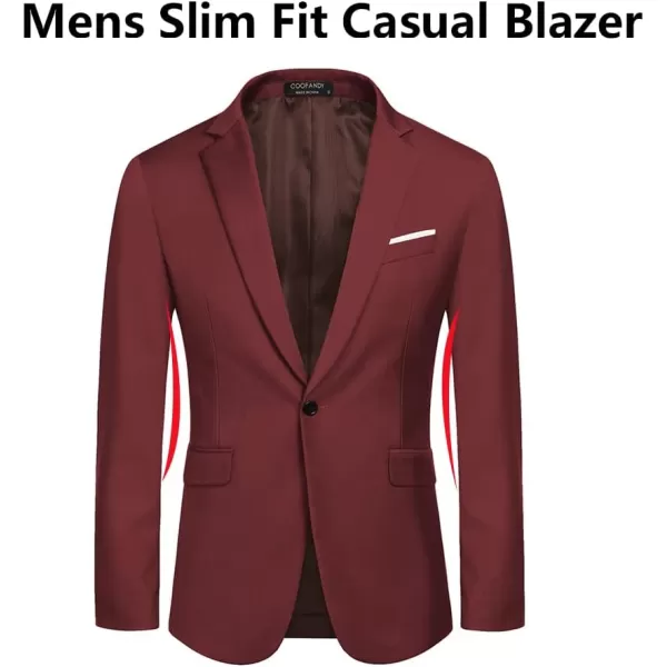 COOFANDY Men's Slim Fit Casual Blazers Lightweight Sport Coats One Button Suit Jackets
