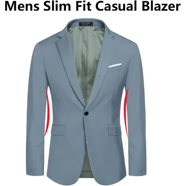 COOFANDY Men's Slim Fit Casual Blazers Lightweight Sport Coats One Button Suit Jackets