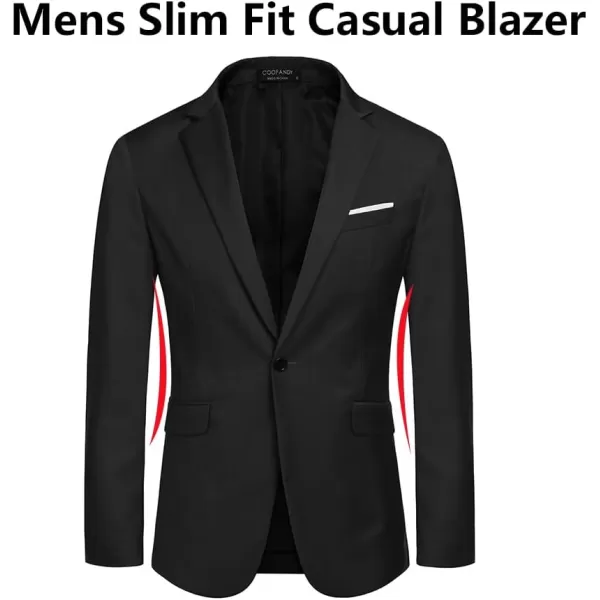 COOFANDY Men's Slim Fit Casual Blazers Lightweight Sport Coats One Button Suit Jackets