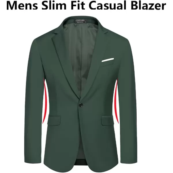COOFANDY Men's Slim Fit Casual Blazers Lightweight Sport Coats One Button Suit Jackets