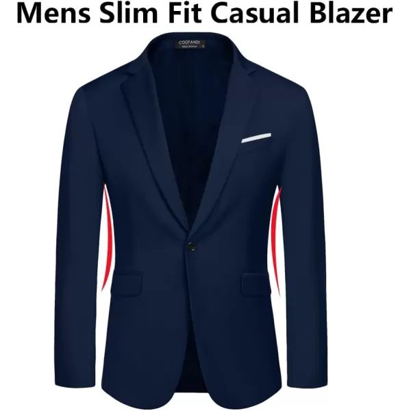 COOFANDY Men's Slim Fit Casual Blazers Lightweight Sport Coats One Button Suit Jackets