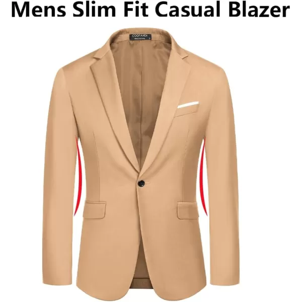 COOFANDY Men's Slim Fit Casual Blazers Lightweight Sport Coats One Button Suit Jackets