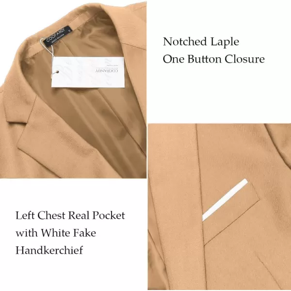 COOFANDY Men's Slim Fit Casual Blazers Lightweight Sport Coats One Button Suit Jackets