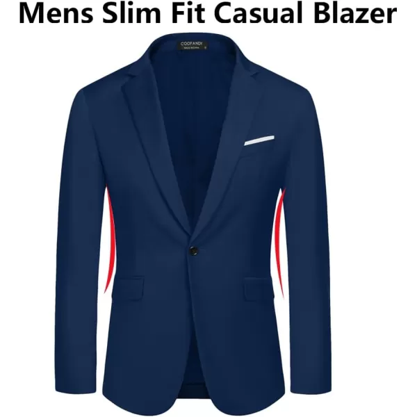 COOFANDY Men's Slim Fit Casual Blazers Lightweight Sport Coats One Button Suit Jackets