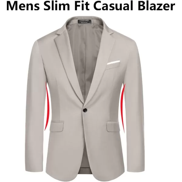 COOFANDY Men's Slim Fit Casual Blazers Lightweight Sport Coats One Button Suit Jackets