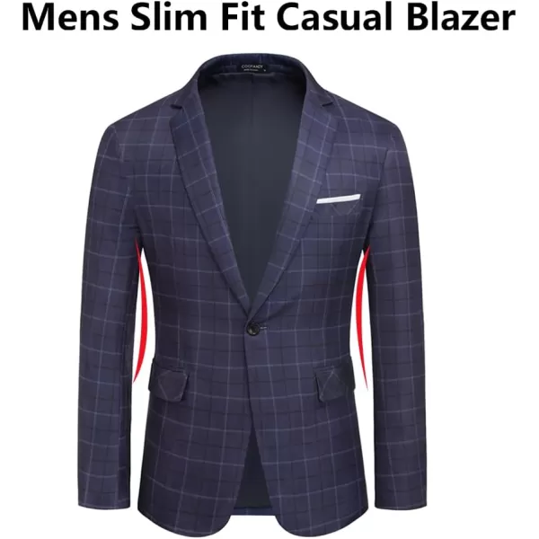 COOFANDY Men's Slim Fit Casual Blazers Lightweight Sport Coats One Button Suit Jackets