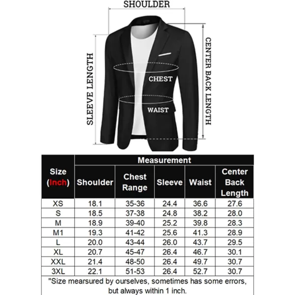 COOFANDY Men's Slim Fit Casual Blazers Lightweight Sport Coats One Button Suit Jackets