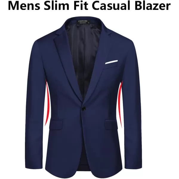 COOFANDY Men's Slim Fit Casual Blazers Lightweight Sport Coats One Button Suit Jackets